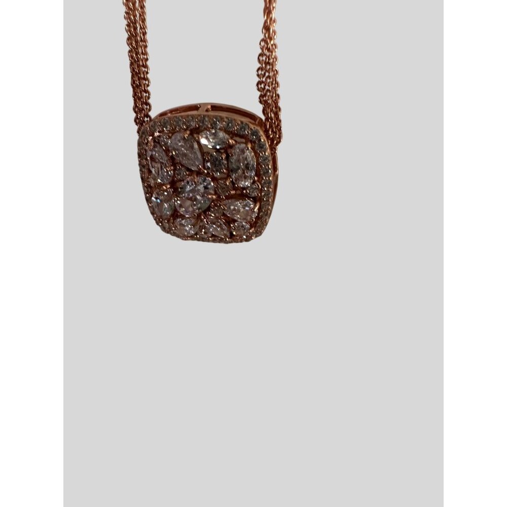 Giani Bernini 18K Rose Gold Over Sterling Silver Cubic Zirconia Pendant Necklace - Picture 10 of 13